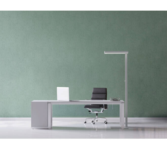 Vloerlamp MAUL Javal LED dimbaar hoog 195cm aluminium