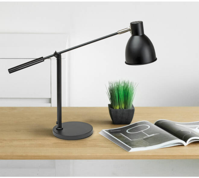 Bureaulamp MAUL Finja excl. LED lamp voet zwart