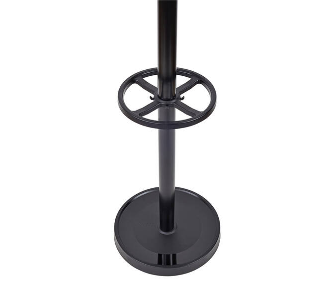 Kapstok MAUL Grando staand 175cm 16 haken zwart RAL9004