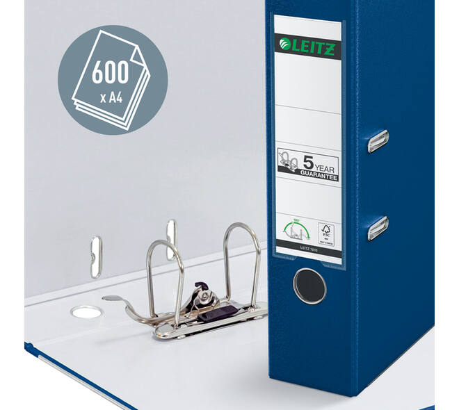 Ordner Leitz 1010 180° 80mm PP A4 blauw