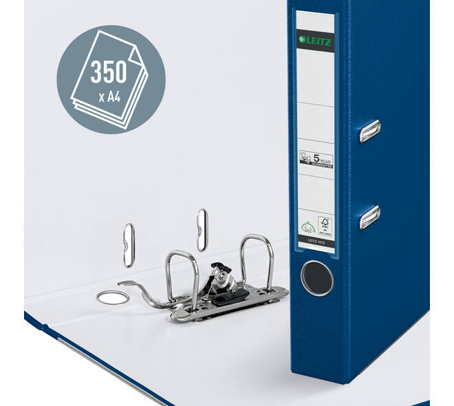 Ordner Leitz 1015 180° 50mm PP A4 blauw