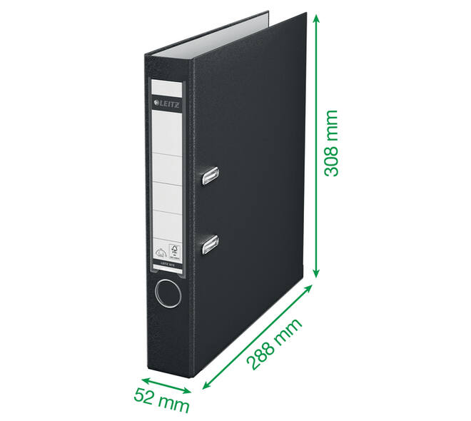 Ordner Leitz 1015 180° 52mm PP A4 lichtgroen