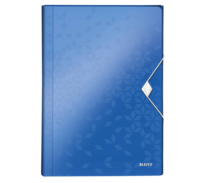 Projectmap Leitz WOW voor A4 6 vaks PP blauw