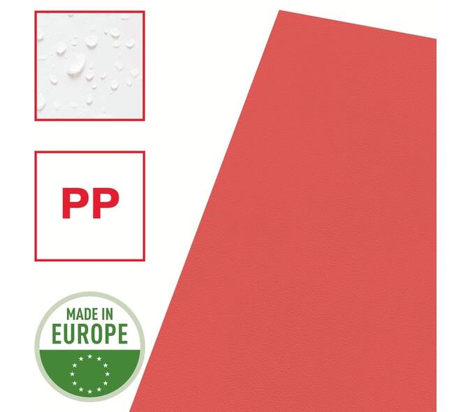 Insteekmap L-model Esselte standaard A4 0.11mm PP rood 100 stuks