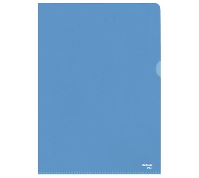 Insteekmap L-model Esselte standaard A4 0.11mm PP blauw 100 stuks