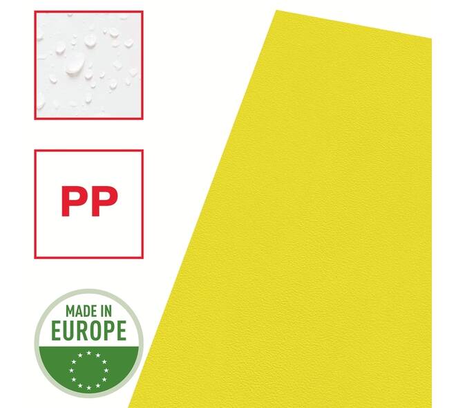 Insteekmap L-model Esselte standaard A4 0.11mm PP geel 100 stuks
