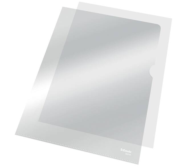 Insteekmap L-model Esselte standaard copy safe 0.11mm PP  A4 transparant 10 stuks