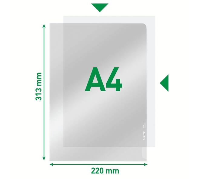 Insteekmap L-model Leitz Premium copy safe 0.15mm PVC A4 glashelder 100 stuks