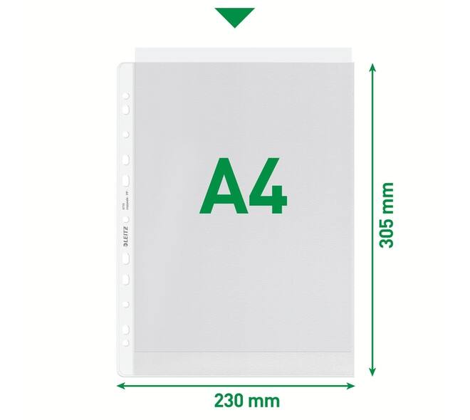 Showtas Leitz Premium copy safe 0.13mm PP A4 100 stuks