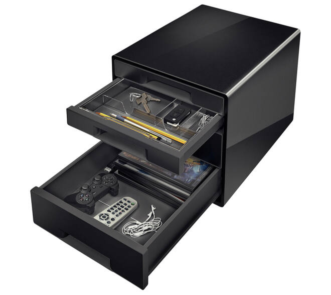 Ladenblok Leitz WOW CUBE A4 maxi 4 laden zwart