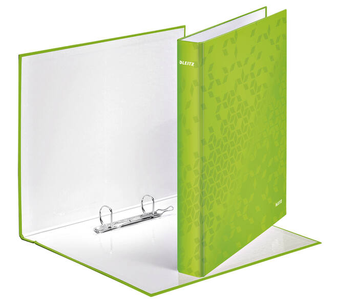 Ringband Leitz WOW A4 maxi 2-rings D-mechaniek 25mm groen