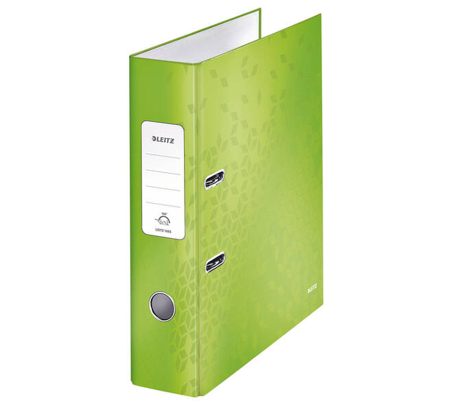 Ordner Leitz Wow 180° gelamineerd 80mm A4 groen