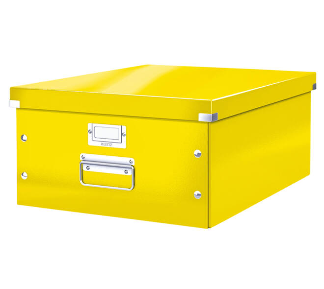 Opbergdoos Leitz Click & Store WOW groot 369x200x482mm geel
