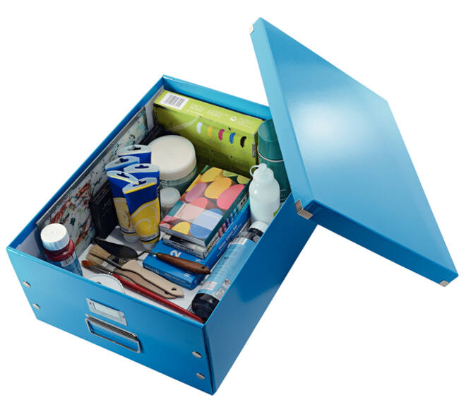 Opbergdoos Leitz Click & Store WOW groot 369x200x482mm blauw