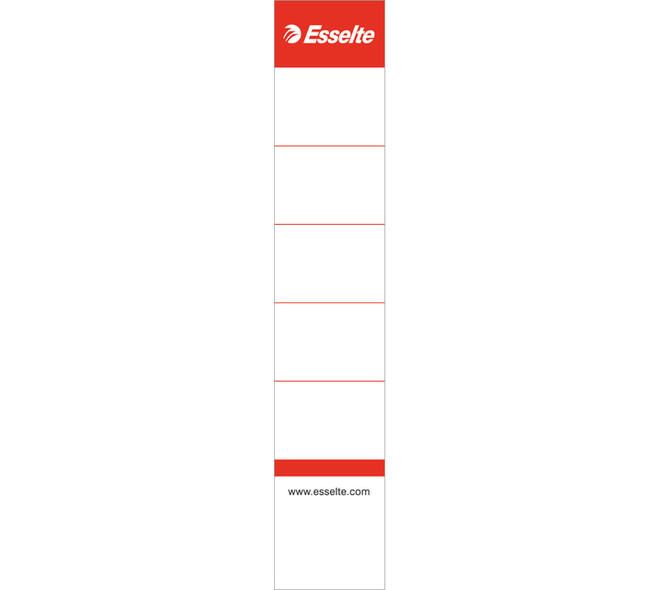 Rugetiket Esselte smal 30x158mm wit 100 stuks