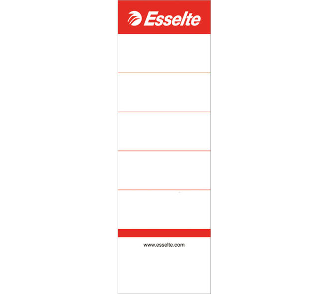 Rugetiket Esselte breed 50x158mm karton wit 100 stuks