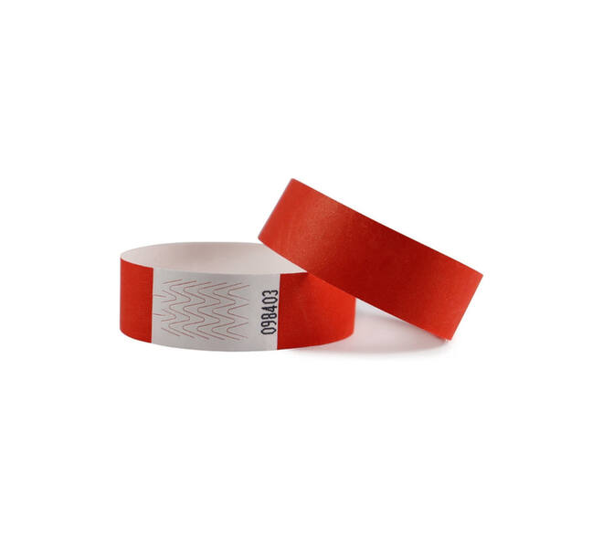 Polsband Combicraft Tyvek rood 100 stuks
