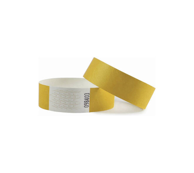 Polsband Combicraft Tyvek geel 100 stuks