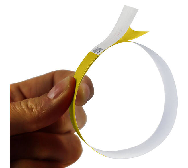 Polsband Combicraft Tyvek geel 100 stuks
