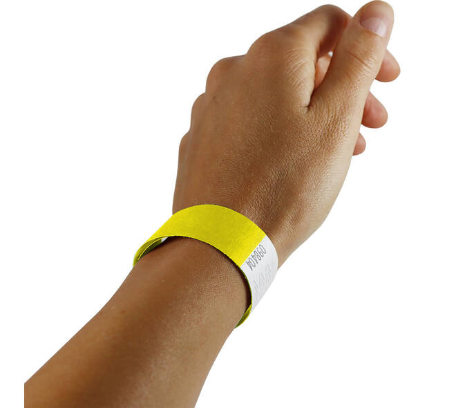 Polsband Combicraft Tyvek geel 100 stuks