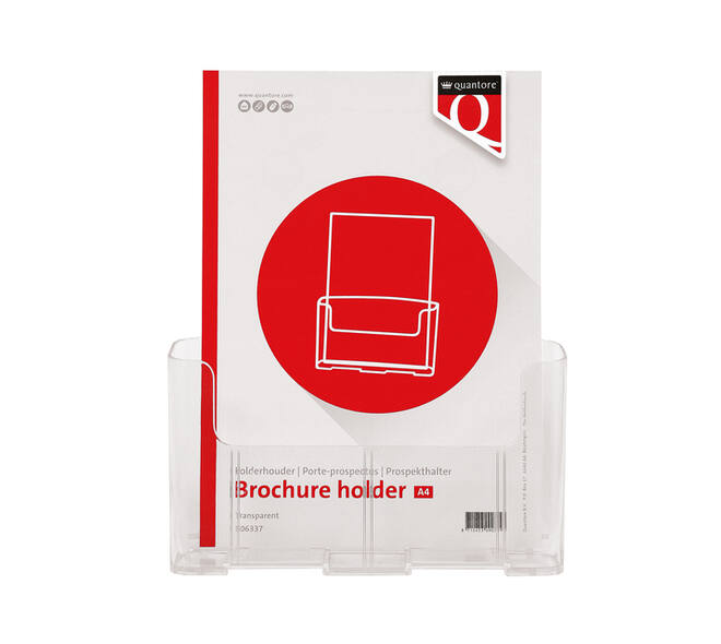 Folderhouder Quantore A4 transparant