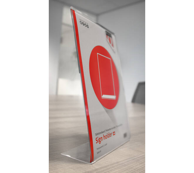 Kaarthouder Quantore A4 L-staand