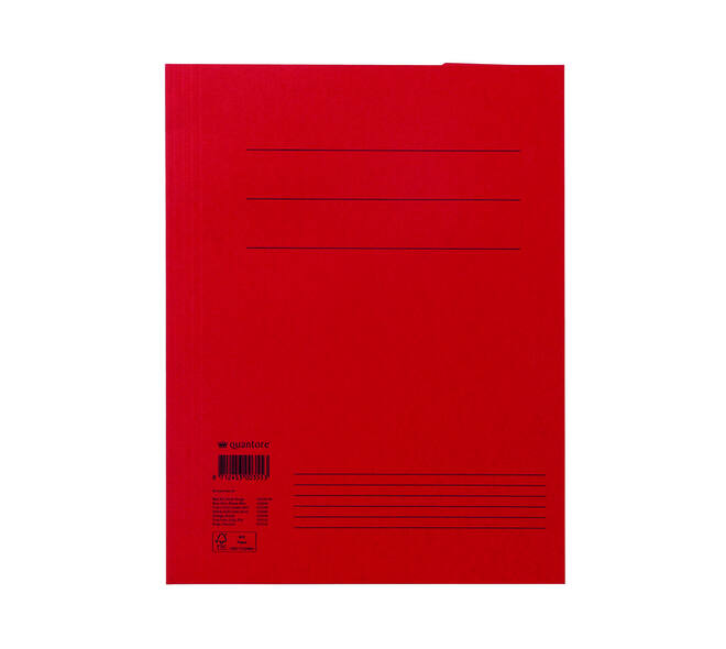 Dossiermap Quantore A4 250gr rood