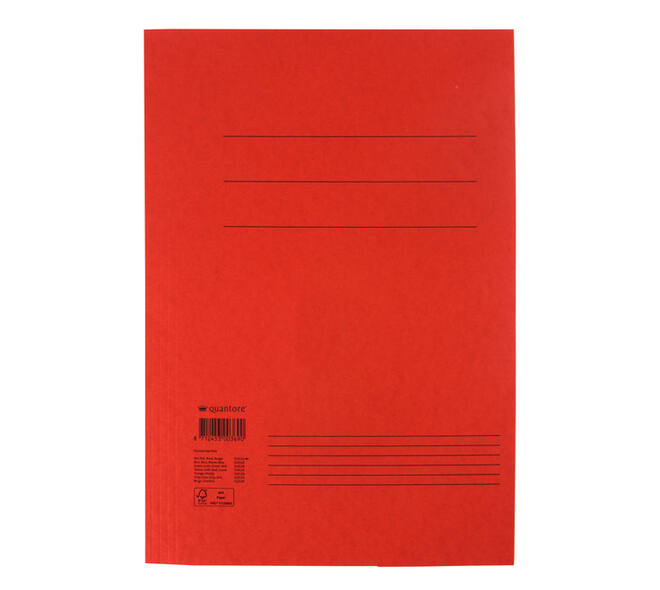 Dossiermap Quantore folio 250gr rood