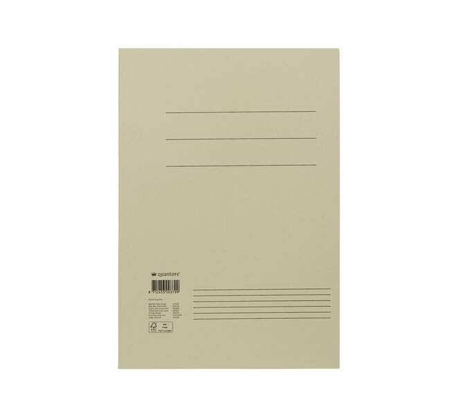 Dossiermap Quantore folio 250gr grijs