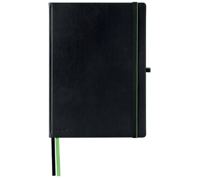 Notitieboek Leitz Complete A4 lijn 160 pagina's 100gr zwart