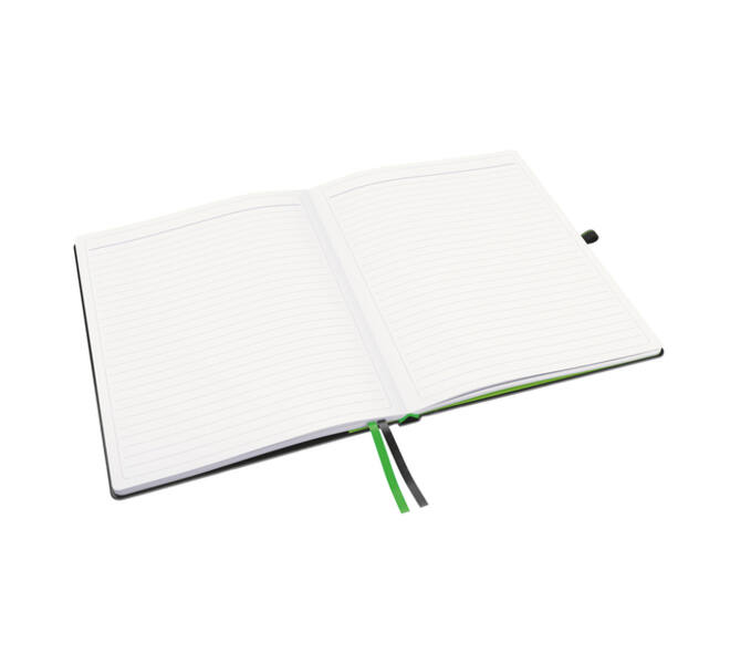 Notitieboek Leitz Complete 187x242mm lijn 160 pagina's 100gr zwart