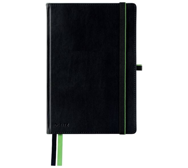 Notitieboek Leitz Complete A5 lijn 160 pagina's 100gr zwart