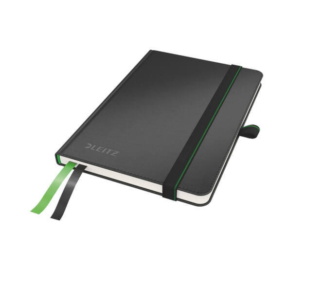 Notitieboek Leitz Complete A6 lijn 160 pagina's 100gr zwart
