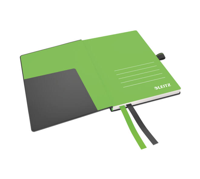 Notitieboek Leitz Complete A6 lijn 160 pagina's 100gr zwart