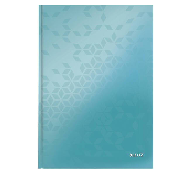 Notitieboek Leitz WOW A4 160 pagina's 90gr lijn ijsblauw