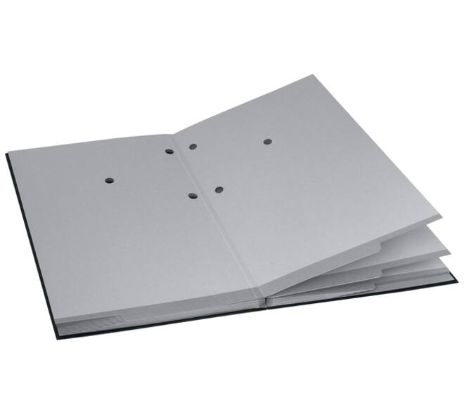 Vloeiboek Esselte 6210 karton 20 tabbladen zwart