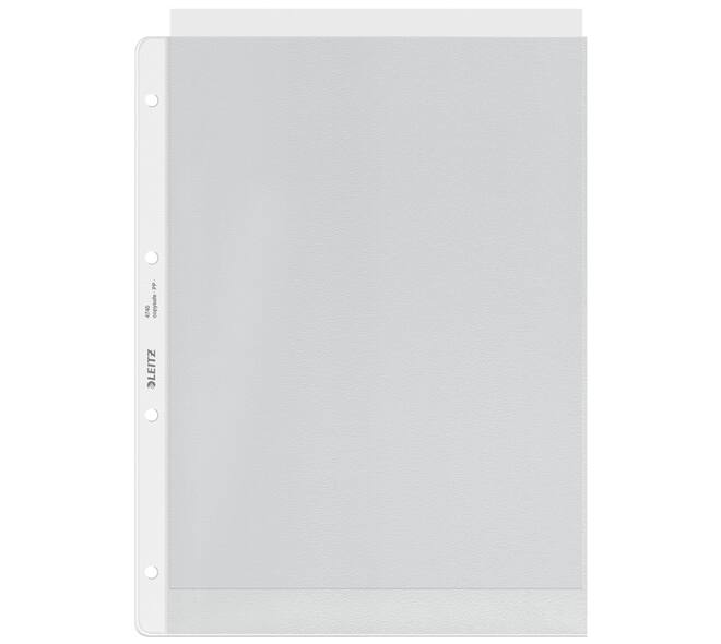 Showtas Leitz Premium copy safe 0.12mm 4-gaats PP A4 transparant 100 stuks