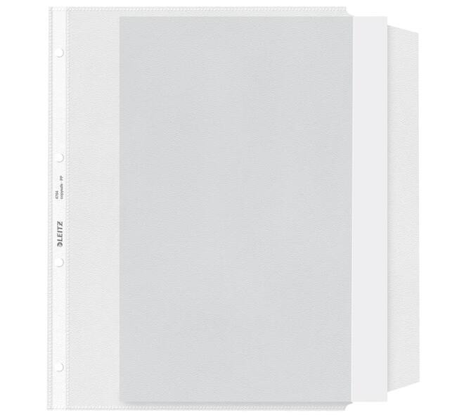 Showtas Leitz Premium met klep copy safe 0.13mm PP A4 transparant 50 stuks