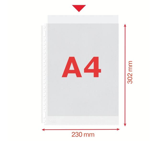 Showtas Esselte 0.08mm 21-gaats A4 mat 100 stuks