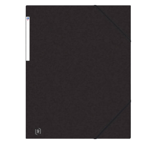 Elastomap Oxford Top File+ A3 3 kleppen 390gr zwart