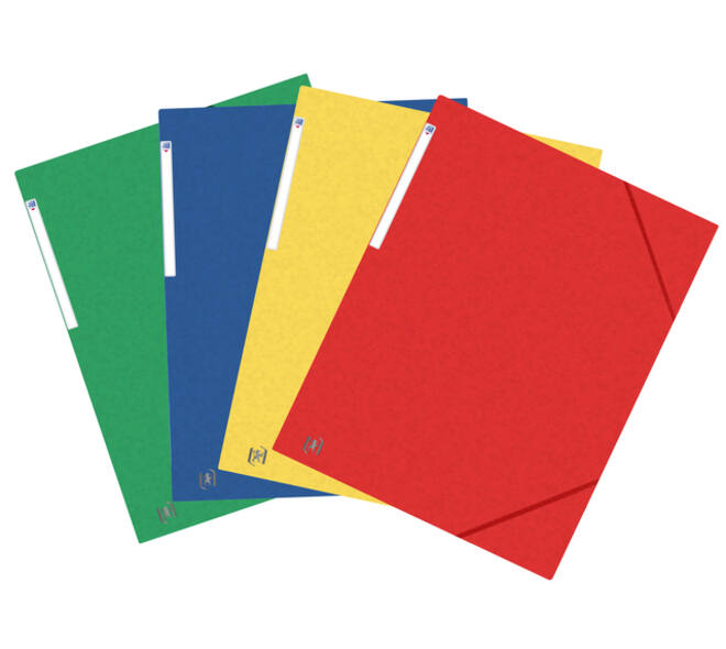 Elastomap Oxford Top File+ A3 3 kleppen 390gr assorti