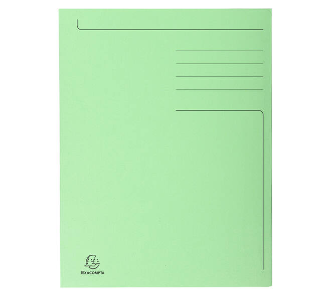 Dossiermap Exacompta Forever A4 3 kleppen 280gr groen