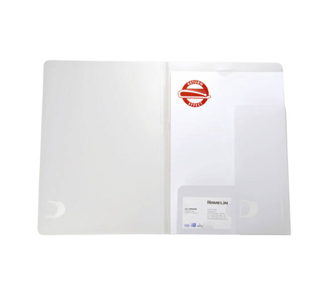Offertemap Oxford A4 met insteektas 2 kleppen 0,5mm PP transparant