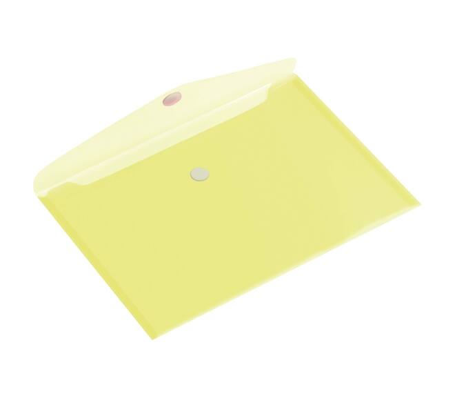 Enveloptas Europel A5 250x180mm dwars transparant geel