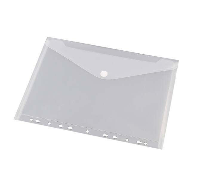 Enveloptas Europel A4 240x310mm 11-gaats PP transparant wit