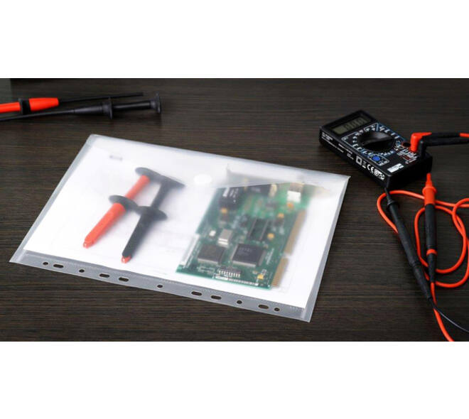 Enveloptas Europel A4 240x310mm 11-gaats PP transparant wit
