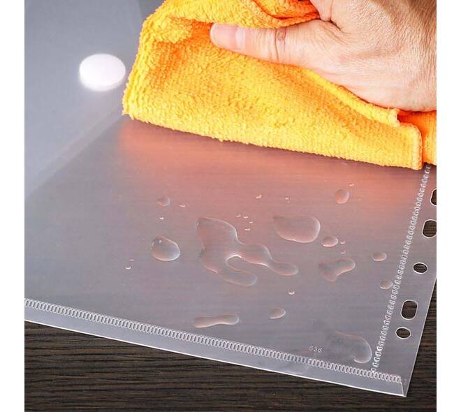 Enveloptas Europel A4 240x310mm 11-gaats PP transparant wit