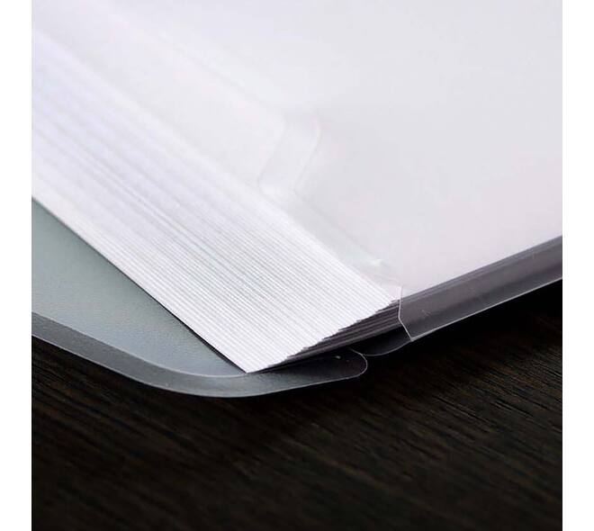 Enveloptas Europel A4 240x310mm 11-gaats PP transparant wit