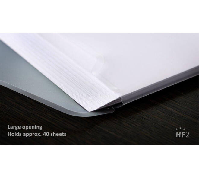 Enveloptas Europel A4 240x310mm 11-gaats PP transparant wit