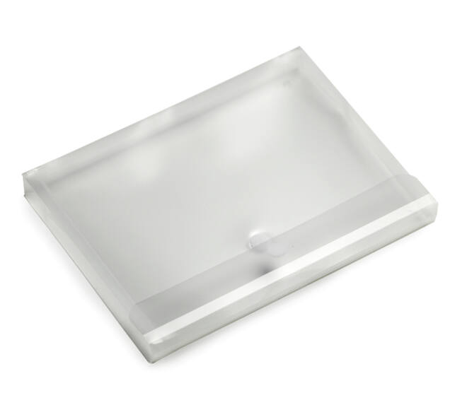 Enveloptas Europel A4 330x250x30mm dwars PP transparant wit